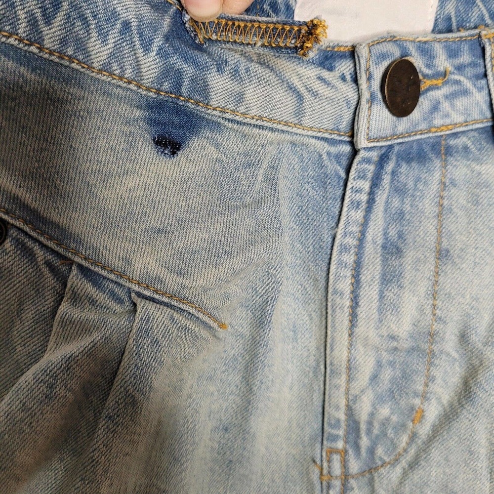 NWT One Teaspoon Kansas Street Walker Shorts 80s High Waist Denim Shorts sz 23 - Picture 3 of 9